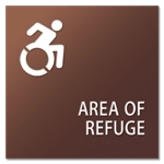 Area of Refuge Sign - Dynamic ISA Symbol