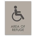 Area of Refuge Sign - ISA Symbol