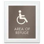 Area of Refuge Sign - ISA Symbol
