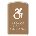 Area of Rescue Assistance Sign - NYC Compliant