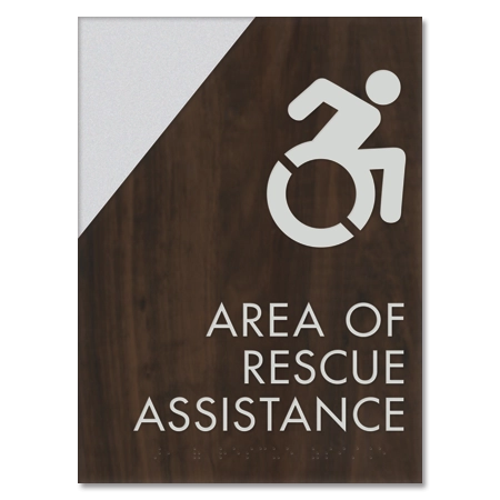 Area of Rescue Assistance Sign - NYC Compliant