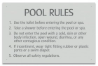 Arizona Pool and Spa Rules Sign
