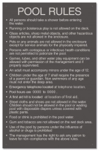 Arkansas Pool Rules Sign