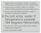 Atlanta, Georgia Spa Rules Sign