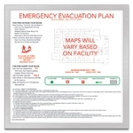 Brushed Metallic Evacuation Map