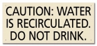 California Recirculated Pool Water Warning Sign