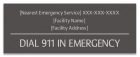 Delaware Pool Emergency Phone Sign
