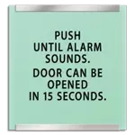 Delayed Egress Push/Pull Sign - CA Code