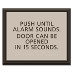 Delayed Egress Push/Pull Sign - CA Code