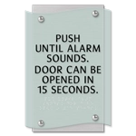 Delayed Egress Push/Pull Sign - CA Code