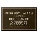 Delayed Egress Push/Pull Sign - CA Code