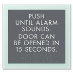 Delayed Egress Push/Pull Sign - CA Code