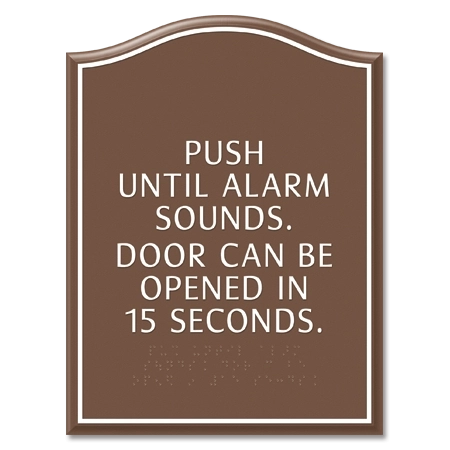 Delayed Egress Push/Pull Sign - CA Code