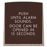 Delayed Egress Push/Pull Sign - CA Code