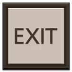 "Exit" Egress Sign - CA Compliant