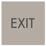 "Exit" Egress Sign - CA Compliant