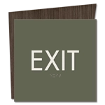 "Exit" Egress Sign - CA Compliant