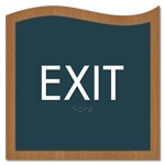 "Exit" Egress Sign - CA Compliant