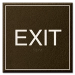 "Exit" Egress Sign - CA Compliant