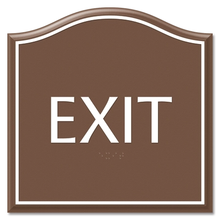 "Exit" Egress Sign - CA Compliant