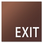 "Exit" Egress Sign - CA Compliant