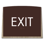 "Exit" Egress Sign - CA Compliant