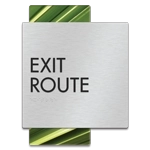 "Exit Route" Egress Sign - CA Compliant