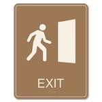 Exit Sign w/ Symbol