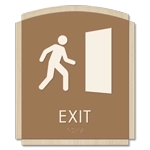 Exit Sign w/ Symbol