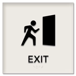 Exit Sign w/ Symbol