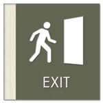 Exit Sign w/ Symbol