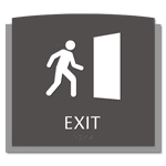 Exit Sign w/ Symbol