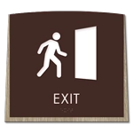 Exit Sign w/ Symbol