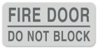 Fire Door - Do Not Block Label - 4 Pack