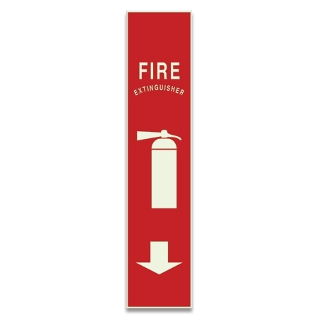 Fire Extinguisher Directional Sign w/ Symbol - LaserGlow