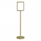 Freestanding Metal Floor Sign Holder - Includes Base, Post, & Frame