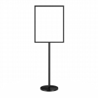 Freestanding Metal Floor Sign Holder - Includes Base, Post, & Frame