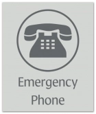 Illinois Emergency Phone Sign