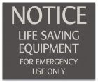 Illinois Life Saving Equipment Sign