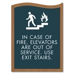 In Case of Fire, Elevators Are Out of Service... W/No Braille