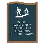 In Fire Emergency, Do Not Use Elevator... W/No Braille
