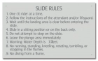 Indiana Water Slide Rules