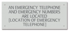Kentucky Emergency Phone Location Sign