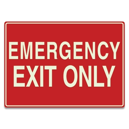 LaserGlow "Emergency Exit Only" Sign