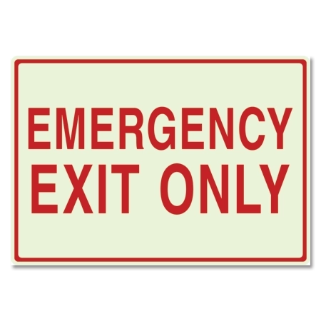 LaserGlow "Emergency Exit Only" Sign