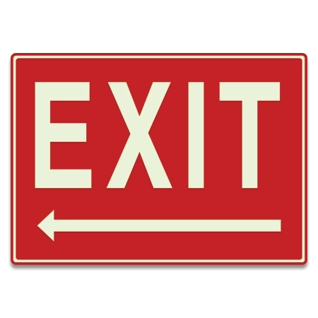 LaserGlow "Exit" Directional Sign - Left Arrow