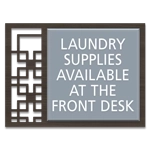 Laundry Supplies Available at the Front Desk