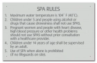 MAHC Spa Rules Sign