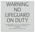 Maine No Lifeguard On Duty Warning Sign