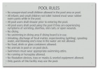 Maine Pool Rules Sign
